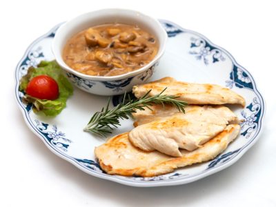 Peito de frango com cogumelos